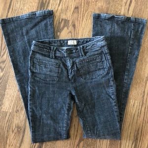 LIKE NEW Free People high rise flare jeans